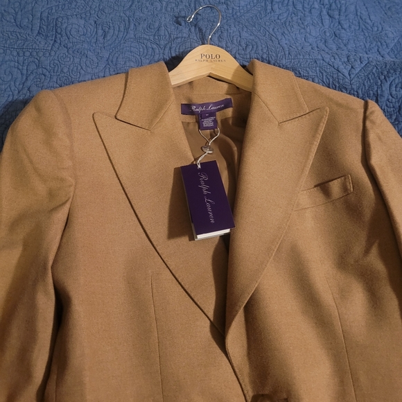 COPY - Ralph Lauren Collection Jena-Stretch- Camel-Hair Jacket $2,190.00 Paid. - Picture 11 of 12
